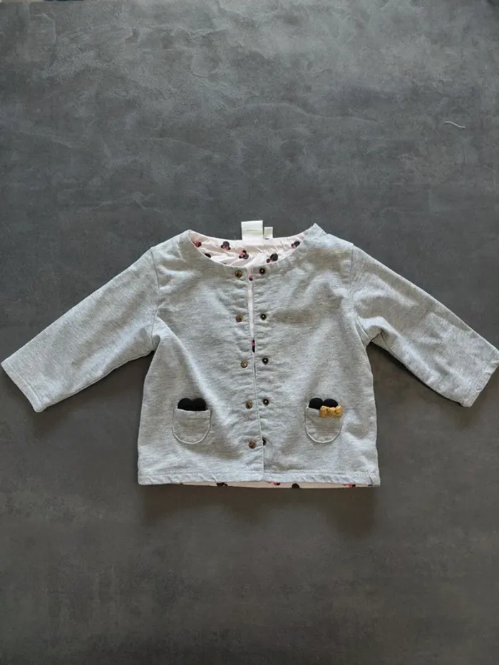 Gilet gris 6 mois Disney