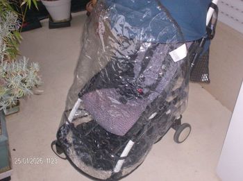 Habillage pluie neuf pour poussette 3 roues