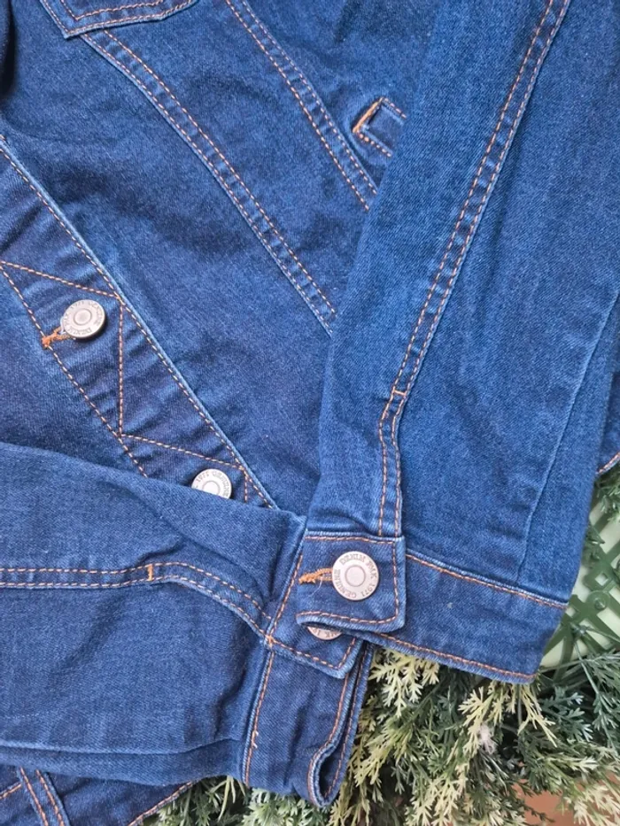 Veste en jean bleu marine femme taille 38 pimkie - photo numéro 3