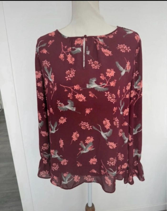 Blouse bordeaux à motifs Primark 40 ou L