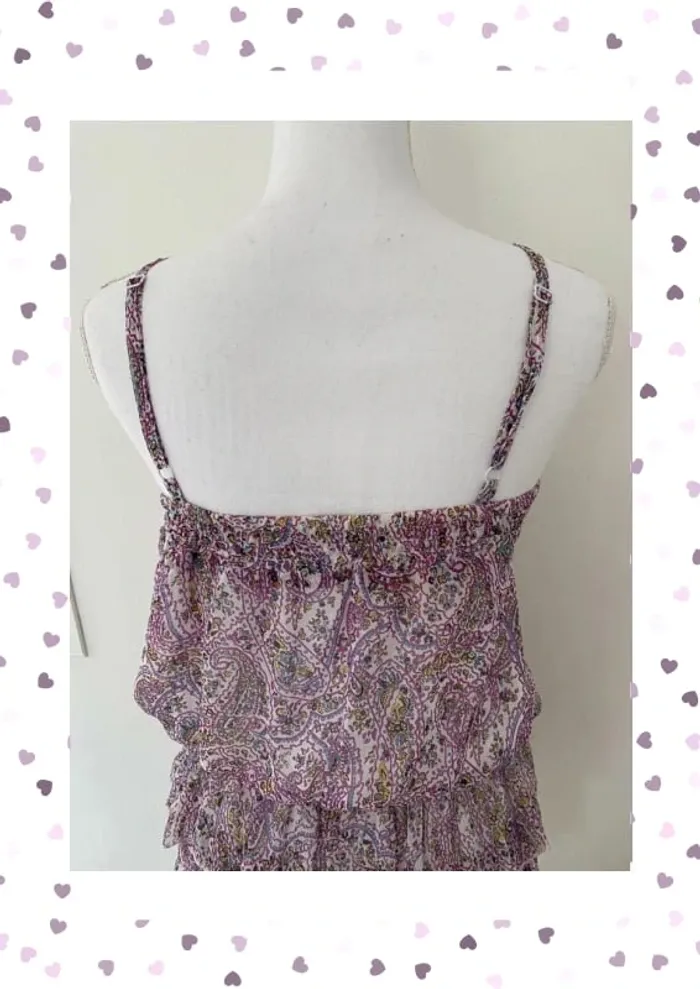 Morgan Jolie Robe Violette Estivale Taille 36/S - photo numéro 6