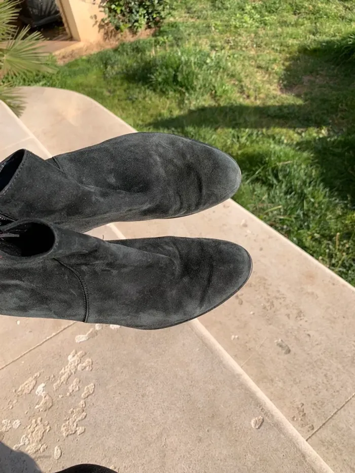 Bottines noires taille 37 Gabor en cuir véritable - photo numéro 10
