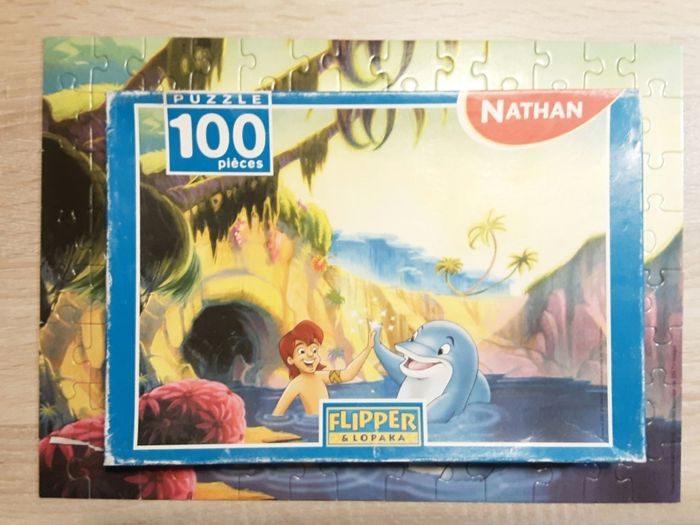 Puzzle 100 pieces flipper