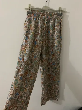 Pantalon fluide imprimé bohème – C’est Beau La Vie – Taille 34