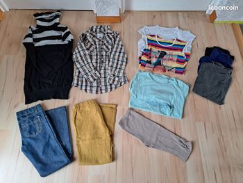 Lot vêtements fille 9-10 ans