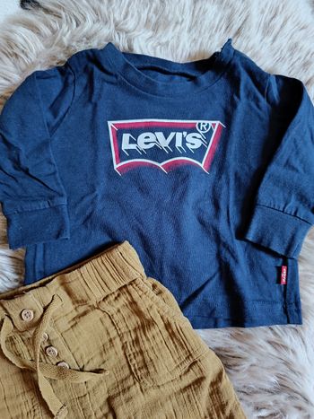 Pantalon en gaze de coton et t-shirt manche longue