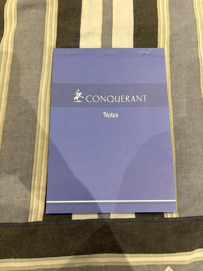Grand bloc notes neuf petits carreaux conquérant