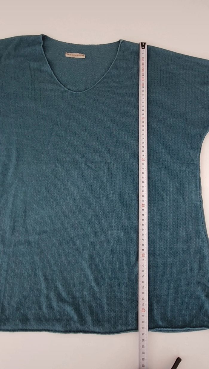 Pull bleu canard en taille unique - photo numéro 3