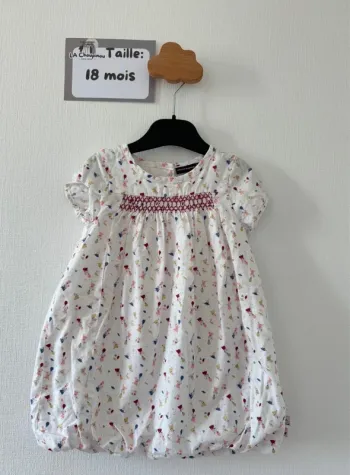 Robe blanche - taille 18 mois 🌸