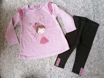 Ensemble leggings et Tee-shirt fille taille 12 mois