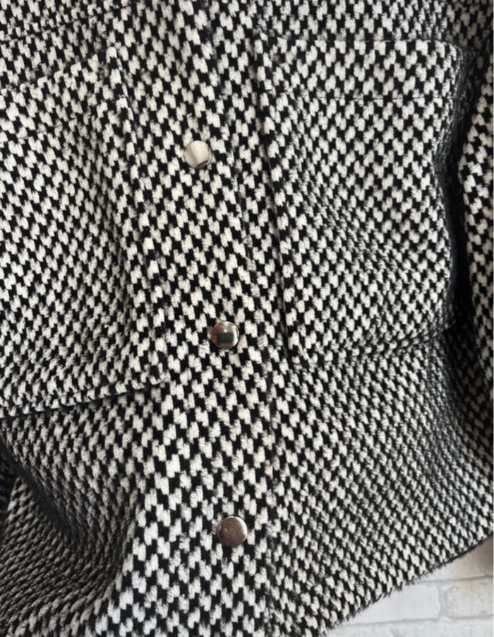Veste Motifs Pied de poule noir et blanc Pimkie / Veste Pimkie taille L - photo numéro 7