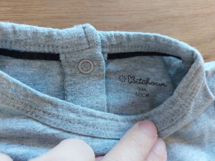 Ensemble salopette et t-shirt manches longues 3 mois - photo numéro 7