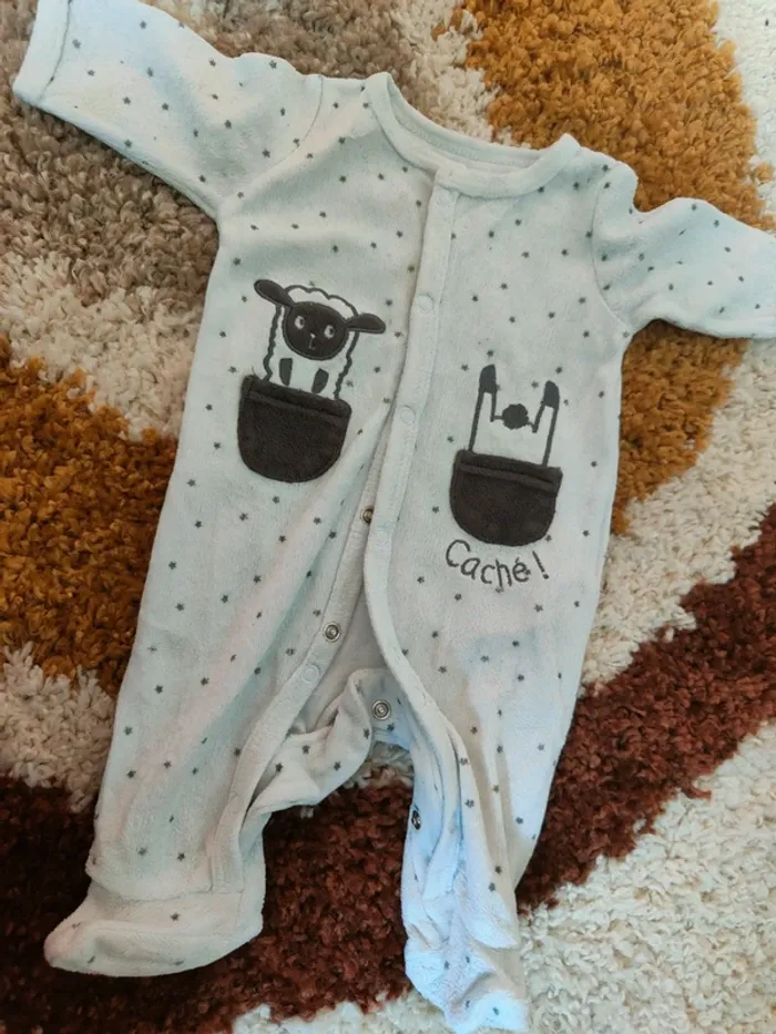 Lot 2 pyjamas velours - photo numéro 2