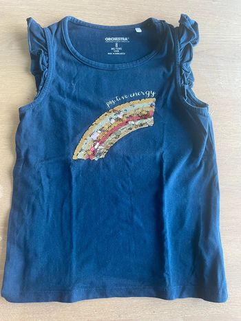 Débardeur fille Orchestra 8 ans Arc-en-ciel
