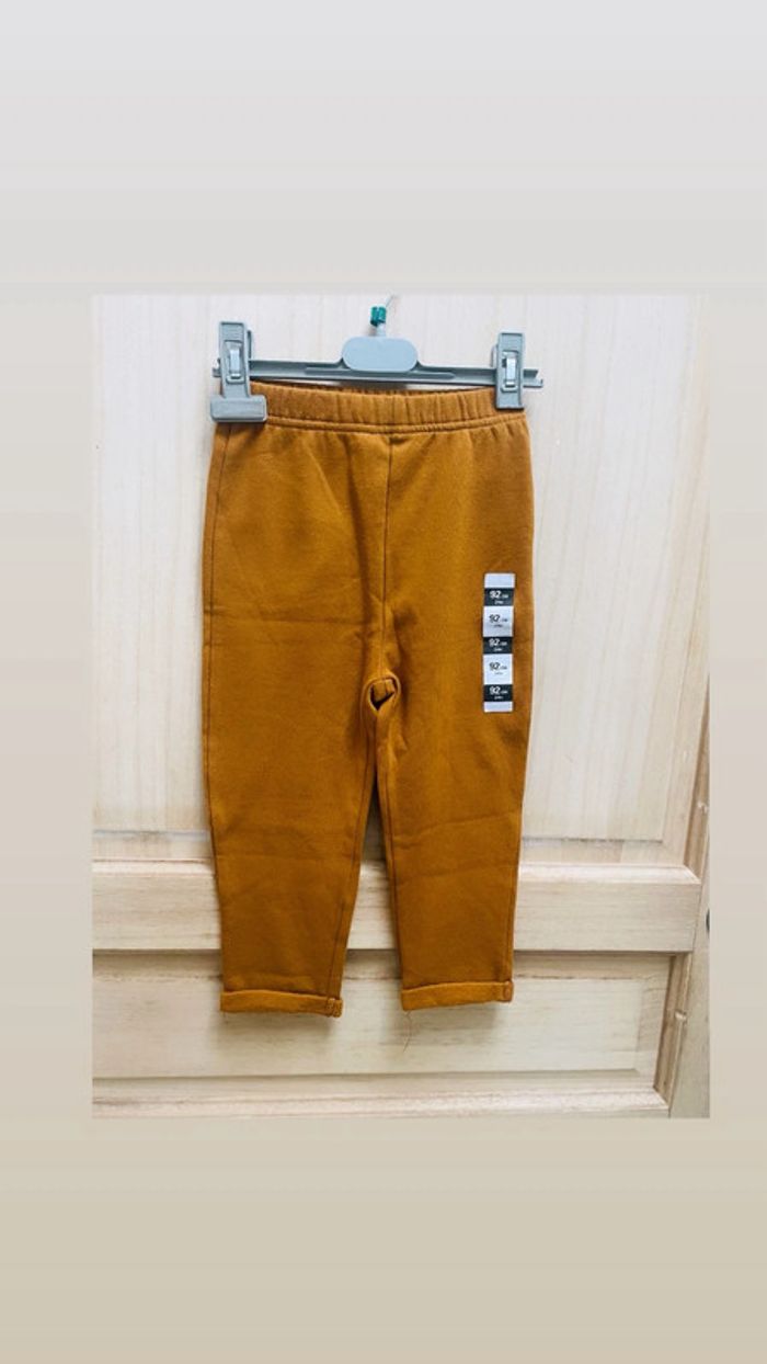 Pantalon type jogging bébé garçon 92 cm camel - doux et chaud
