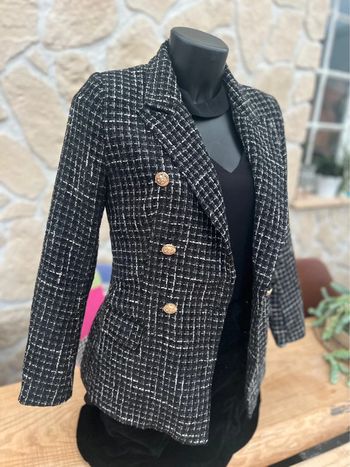 Veste en tweed blazer taille S 36 HF collection tailleur hiver