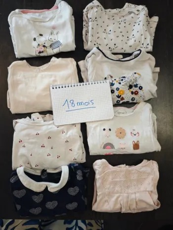 Lot de 8 Tshirt manches longues