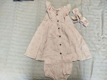 Robe + bloomer + bandeau 18 mois