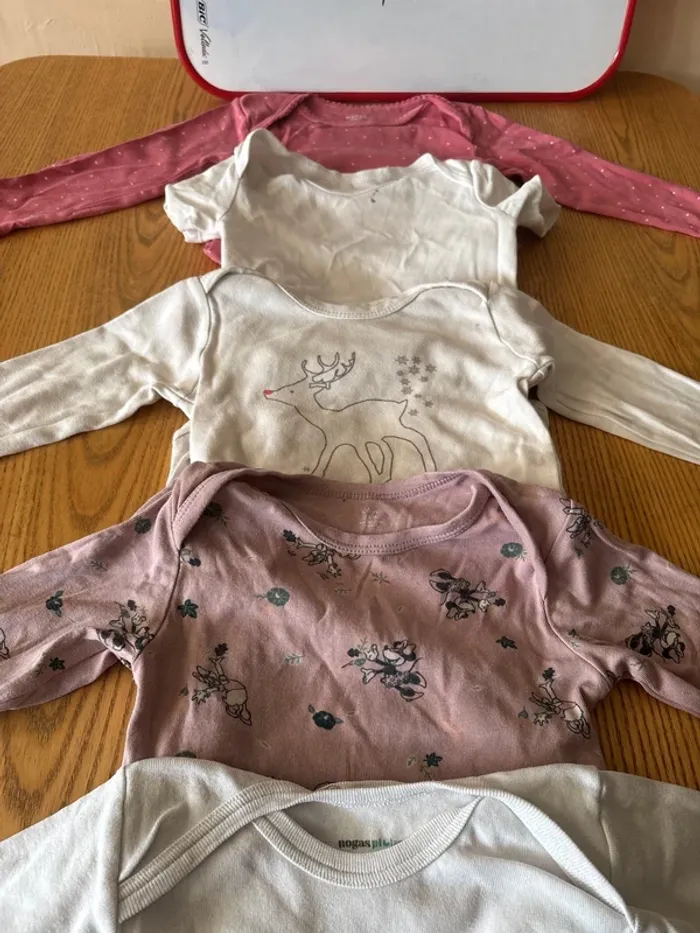 Lots fille 7 bodies 24 mois C&A