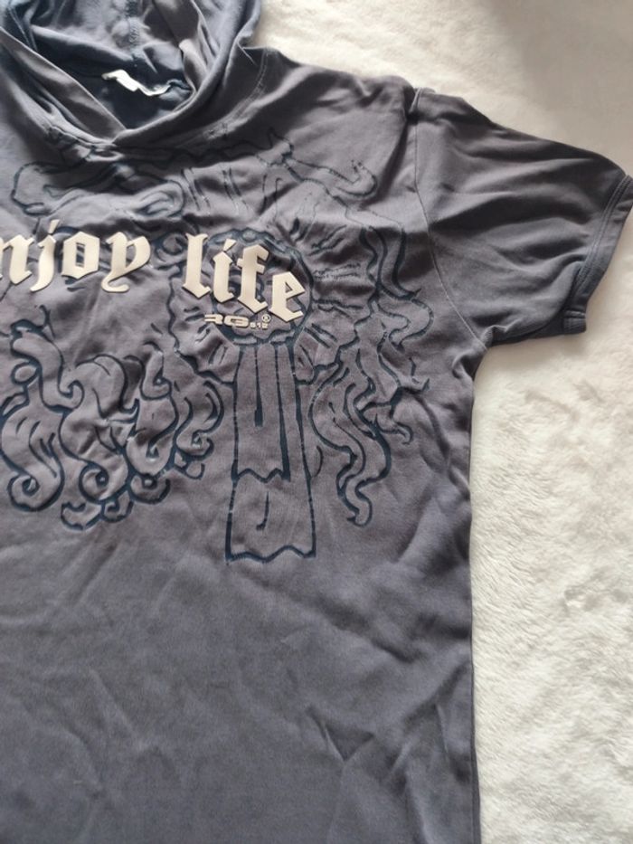 Maillot manche courte avec capuche homme taille L - photo numéro 9