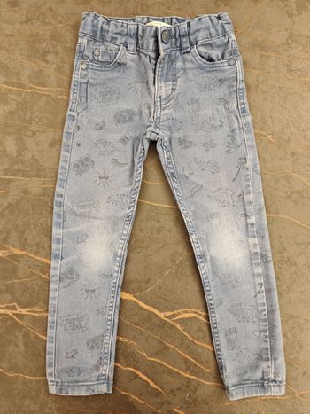 Pantalon bleu dinosaures DPAM 4 ans