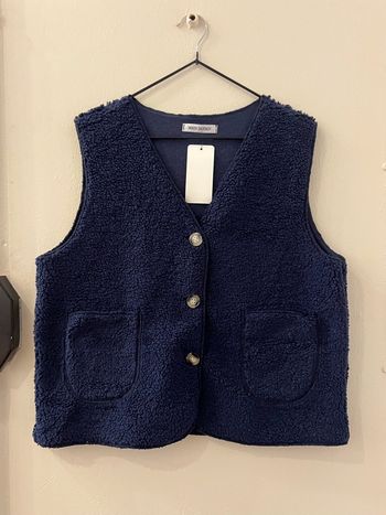 Gilet sans manches bleu marine 