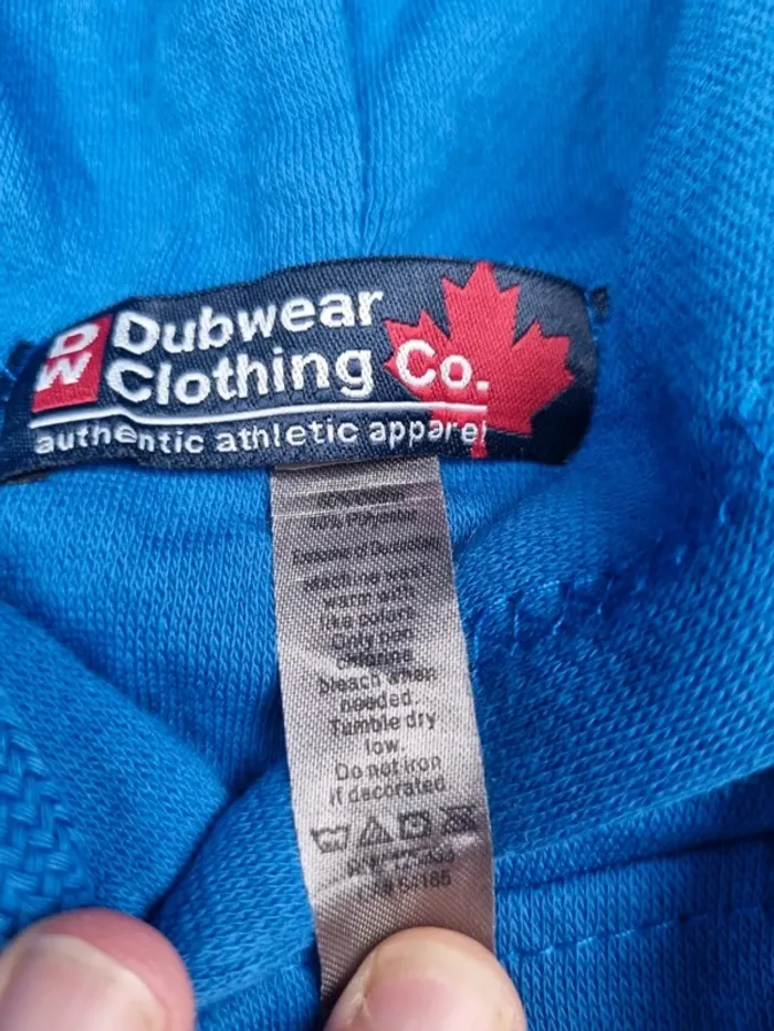 Pull à capuche universitaire John Abbott College bleu – Taille S Homme - photo numéro 5