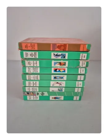 9 livres bibliothèque verte pour 2 euros