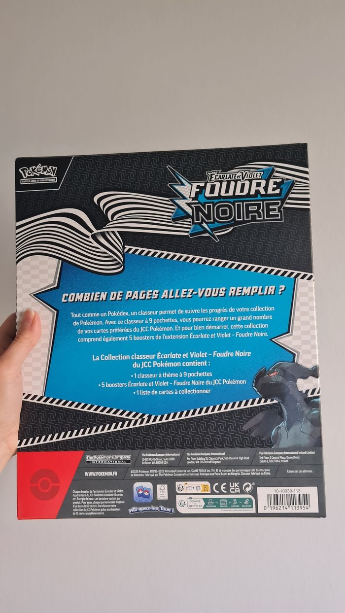 Coffret classeur foudre noire pokemon - photo numéro 7