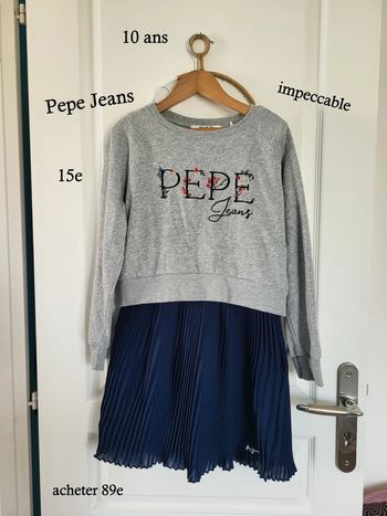 Robe jupe plissée Pepe Jeans 10 ans