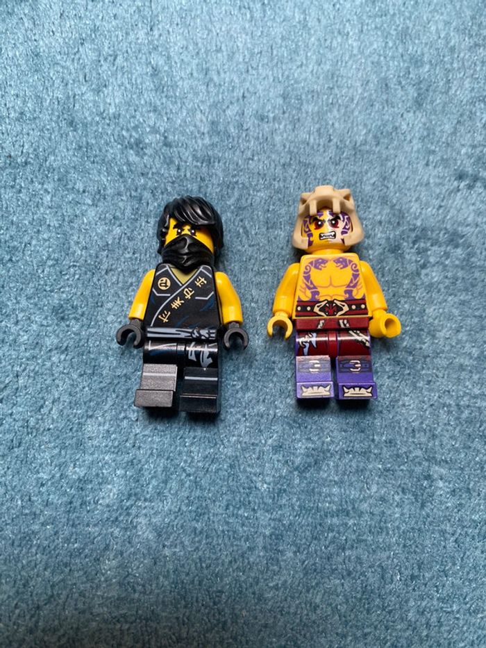 Lot de 2 Minifigurines lego ninjago tournament of elements Cole et Sleven neuves