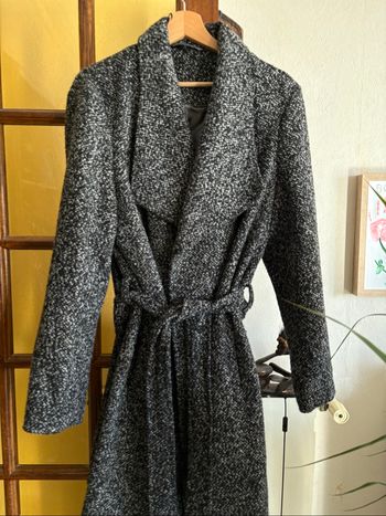 Manteau gris chiné