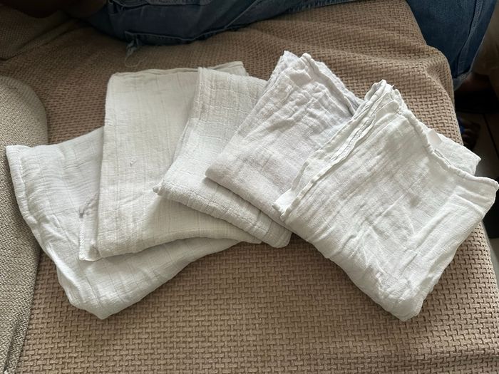 Lot de 5 langes de coton n°2