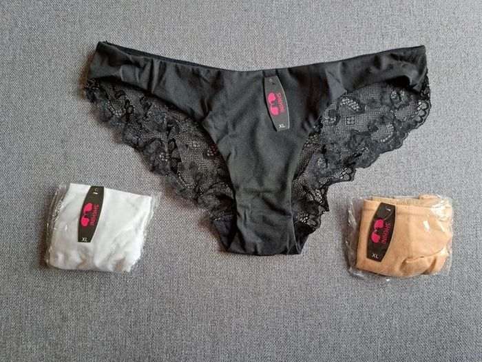 3 culottes XL dentelle Shekini