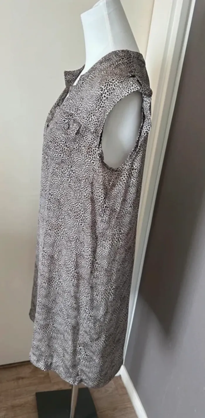 Zapa robe, imprimer léopard, fluide, femme,taille 42 - photo numéro 3