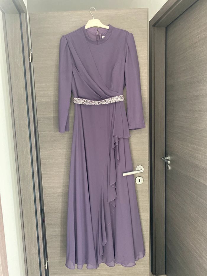 Magnifique robe de soirée en mousseline