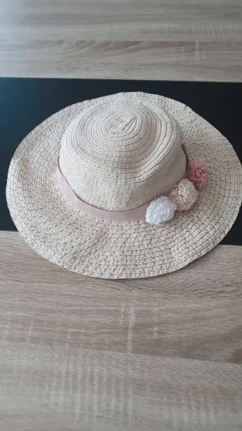 Chapeau en paille tour de tête 49-50 cm