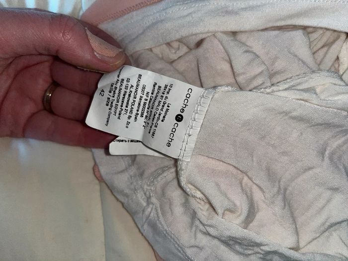 Tunique saumon et crème taille 42 - photo numéro 4