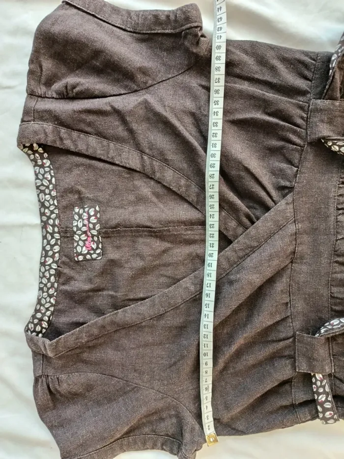 Robe marron manches courtes Mim taille S - photo numéro 6