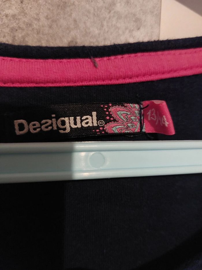 Jolie Robe 👗 fille Desigual taille réellement 11/12 ans manches longues - photo numéro 4