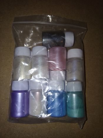 Poudre de mica 9 pigments de couleur nacré