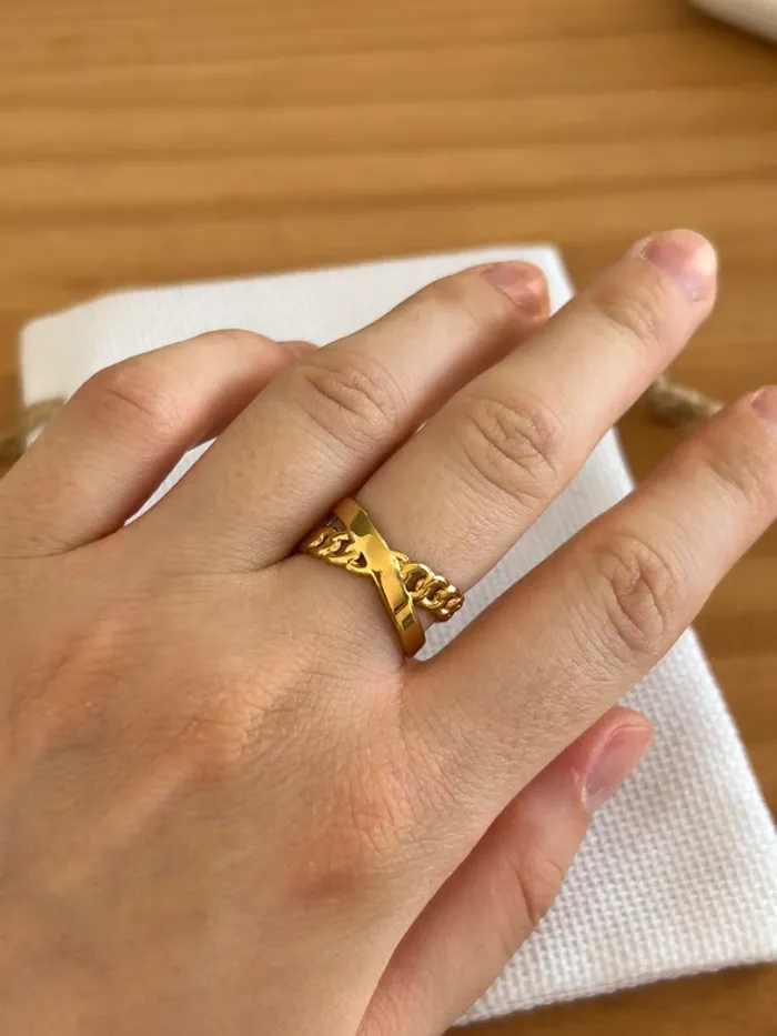 Bague dorée Louyetu - photo numéro 3
