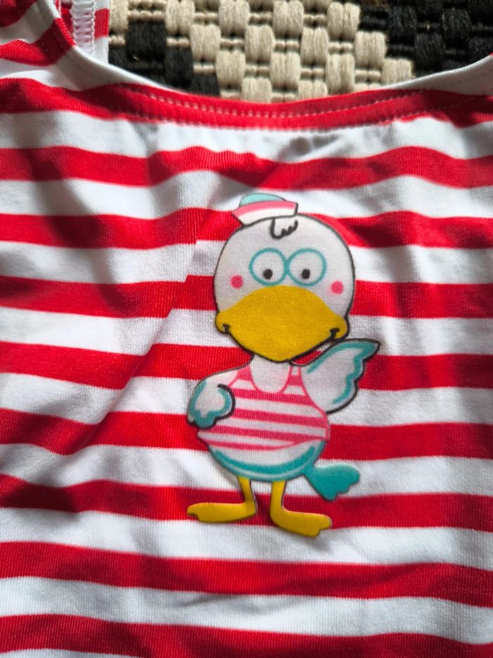 Haut de maillot de bain 4 ans neuf red point - photo numéro 2