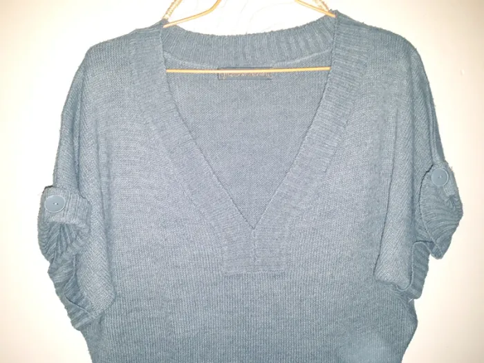 Pull manche courte col en V T.38/40 - Cache cache