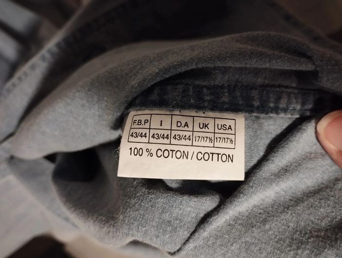 Chemise imitation jean 3 Suisses taille 43/44 - photo numéro 3