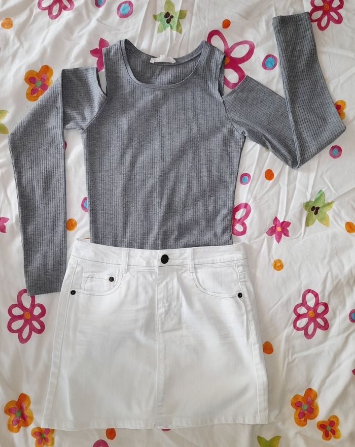 Lot 3 ensembles pantalon, jupe et hauts fille 12 ans - photo numéro 3
