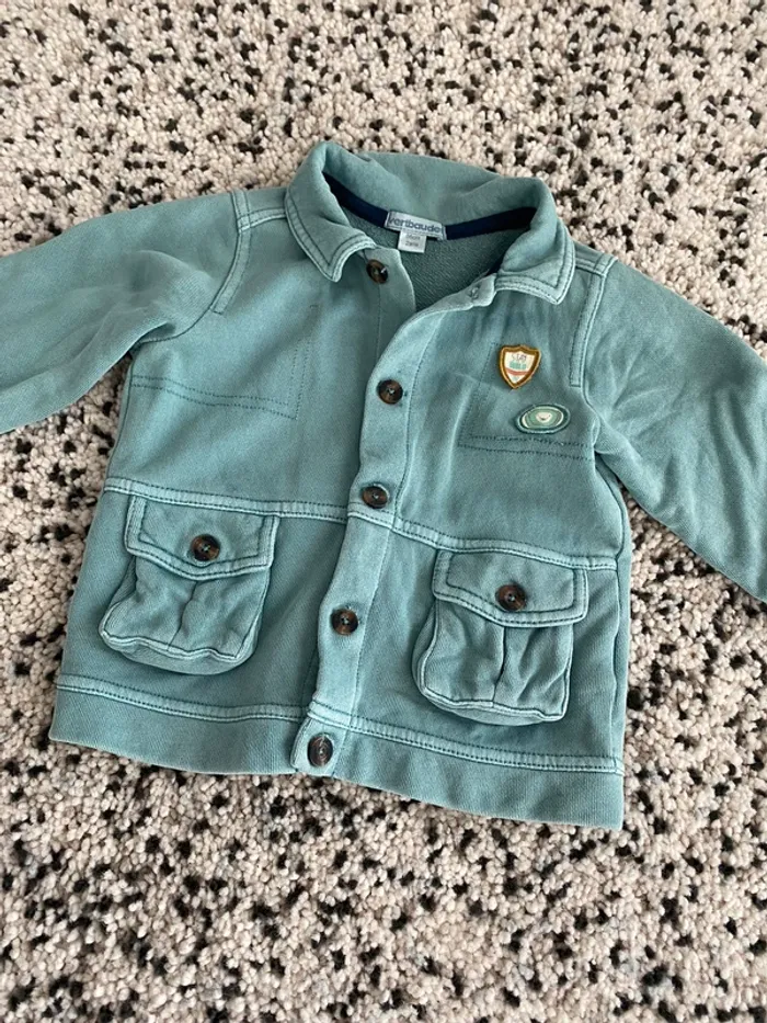 Veste céladon vertbaudet 2 ans