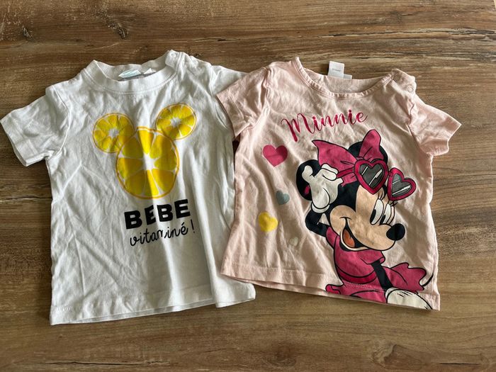 Lot 2 t-shirt 12 mois