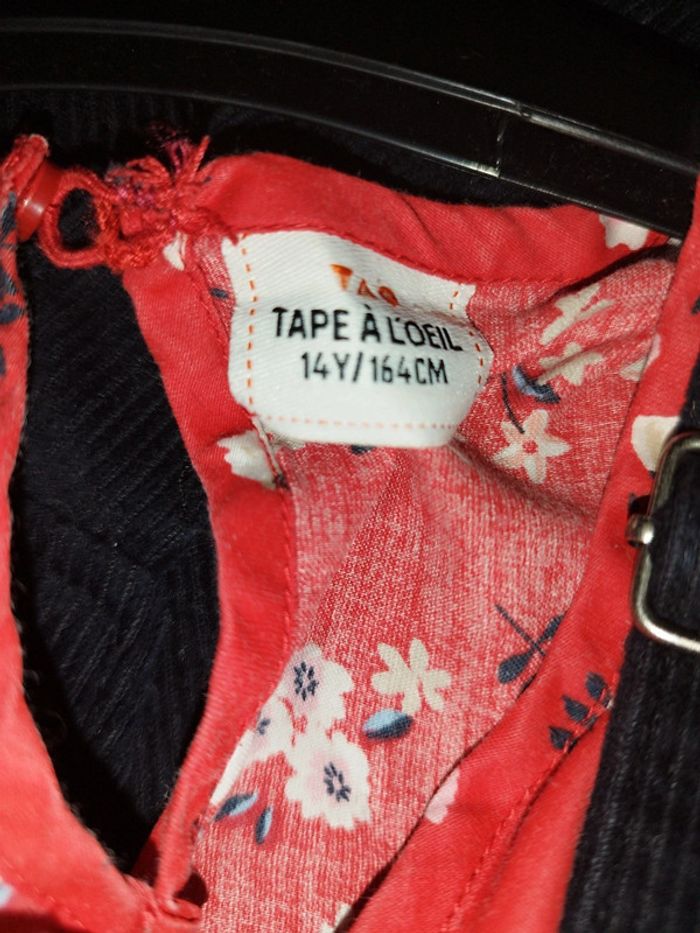 Robe salopette et sa blouse assortie - photo numéro 2