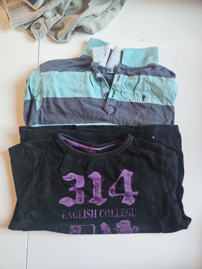 2 t-shirts manches longues